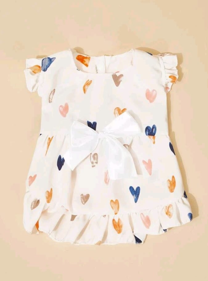 Vestido para Mascotas Estampado Corazones