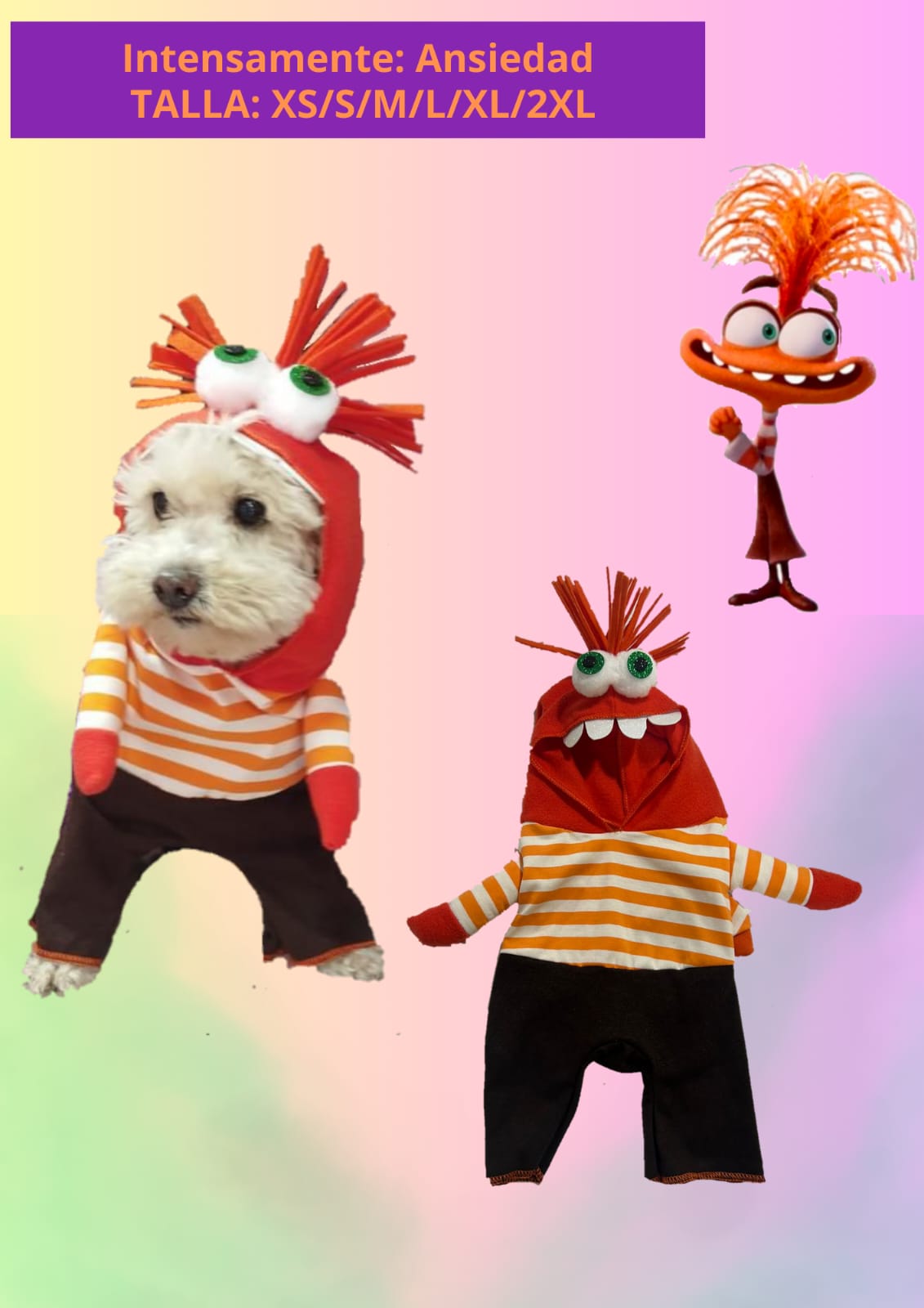 Disfraz de Ansiedad para Mascota