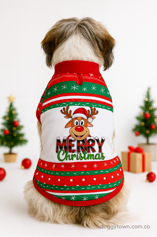 Camiseta Merry Christmas para Perros y Gatos