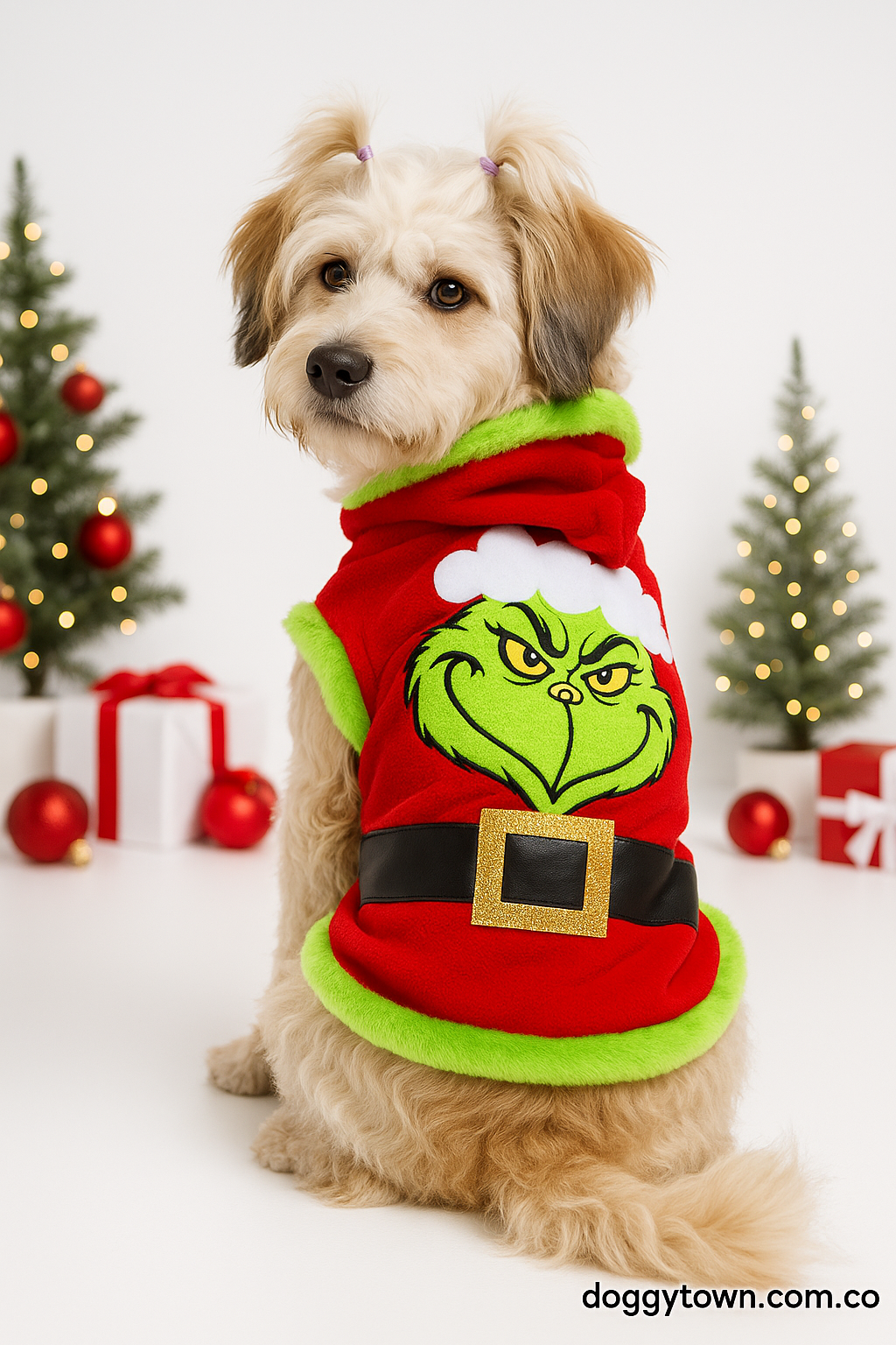 Saco Grinch Navideño para Perros Y Gatos