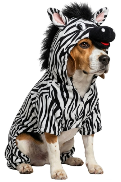 Disfraz de Cebra para Perros y Gatos