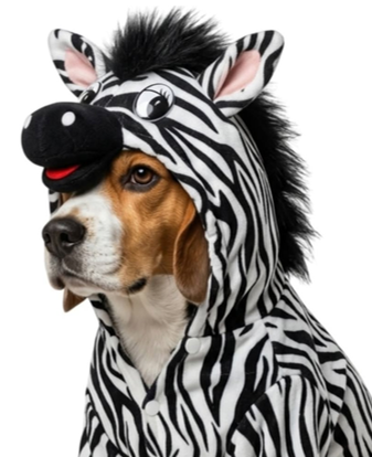 Disfraz de Cebra para Perros y Gatos