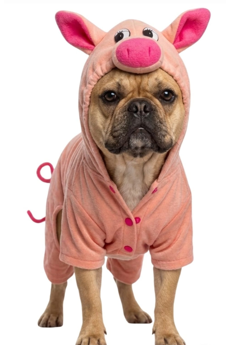 Disfraz de Cerdito para Perros y Gatos