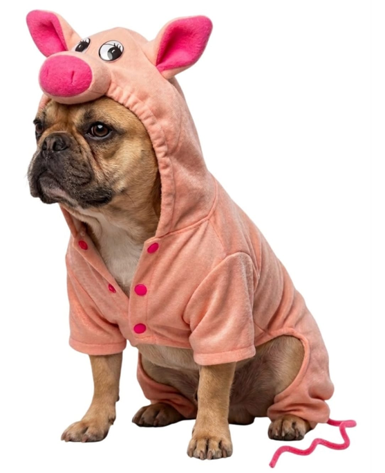 Disfraz de Cerdito para Perros y Gatos