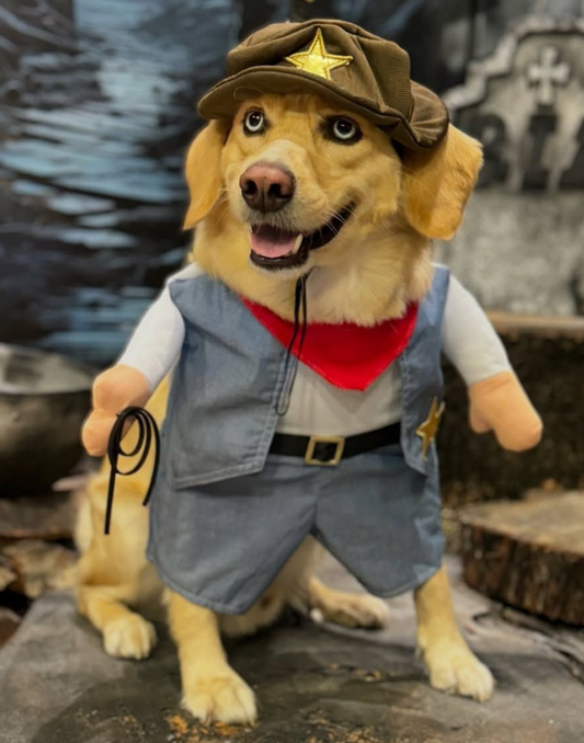 Disfraz de Sheriff para Perros y Gatos