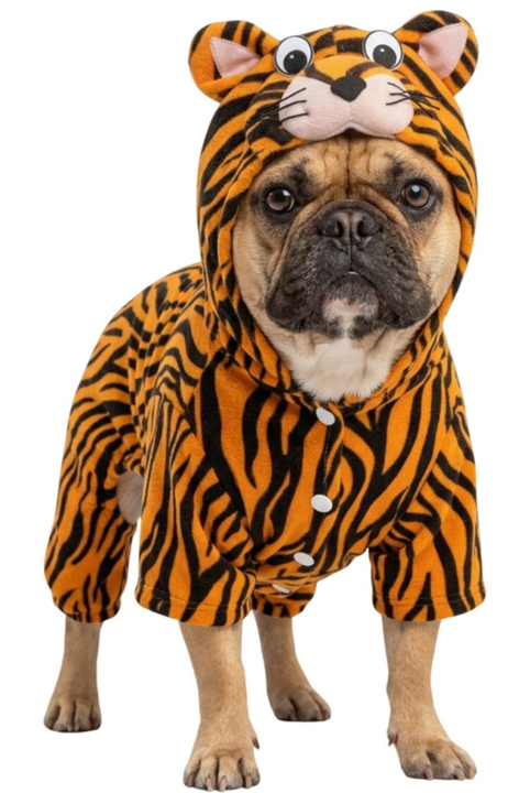 Disfraz de Tigre para Perros y Gatos