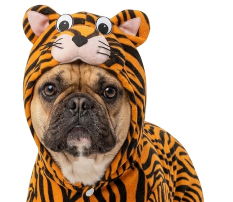 Disfraz de Tigre para Perros y Gatos