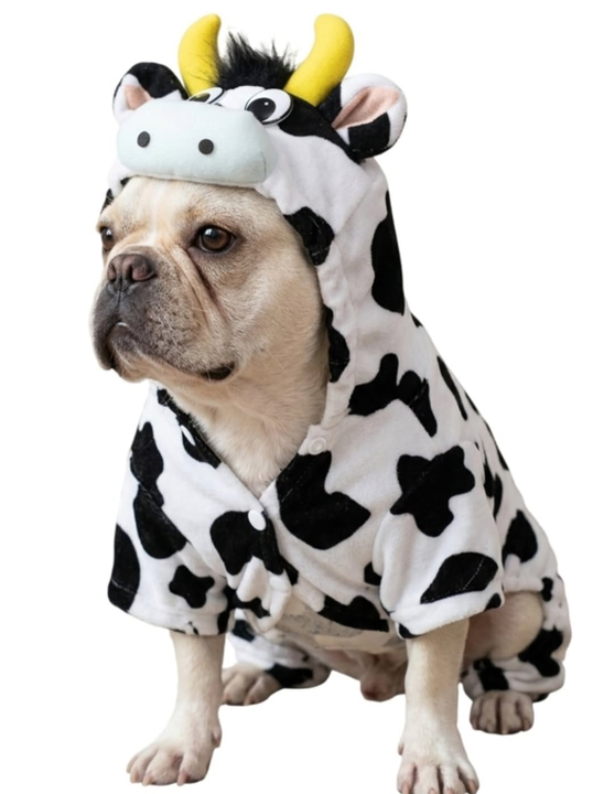 Disfraz de Vaca para Perros y Gatos