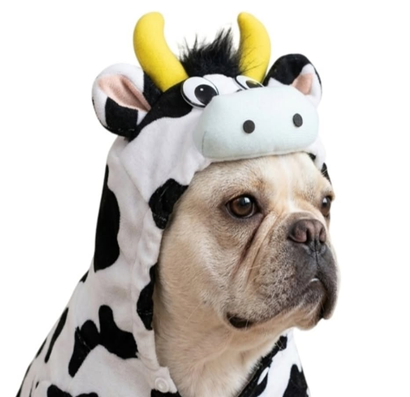 Disfraz de Vaca para Perros y Gatos