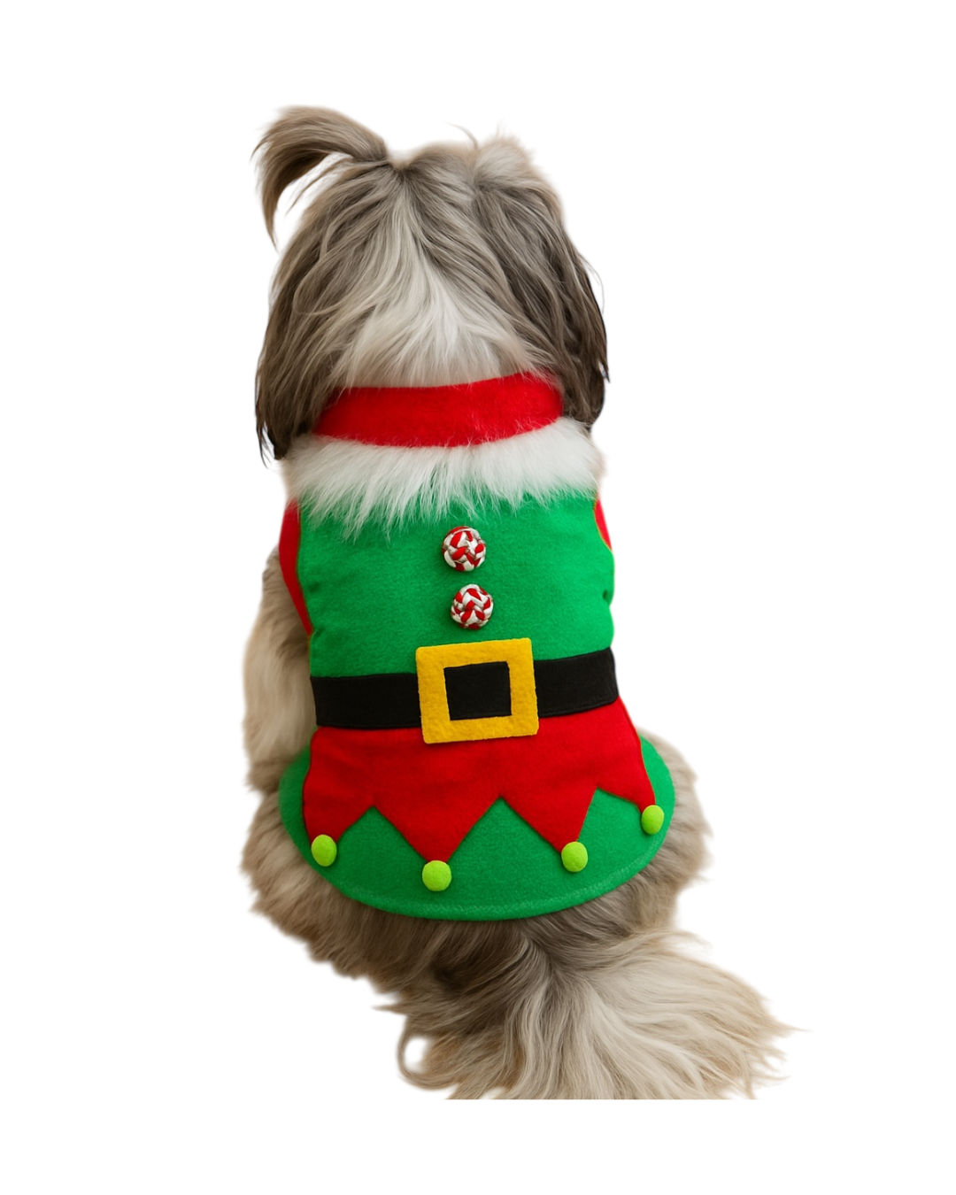 Saco de Elfo Navideño para Perros y Gatos