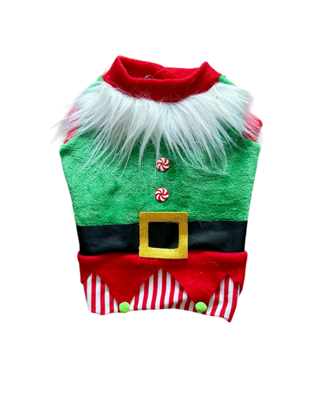 Saco de Elfo Navideño para Perros y Gatos