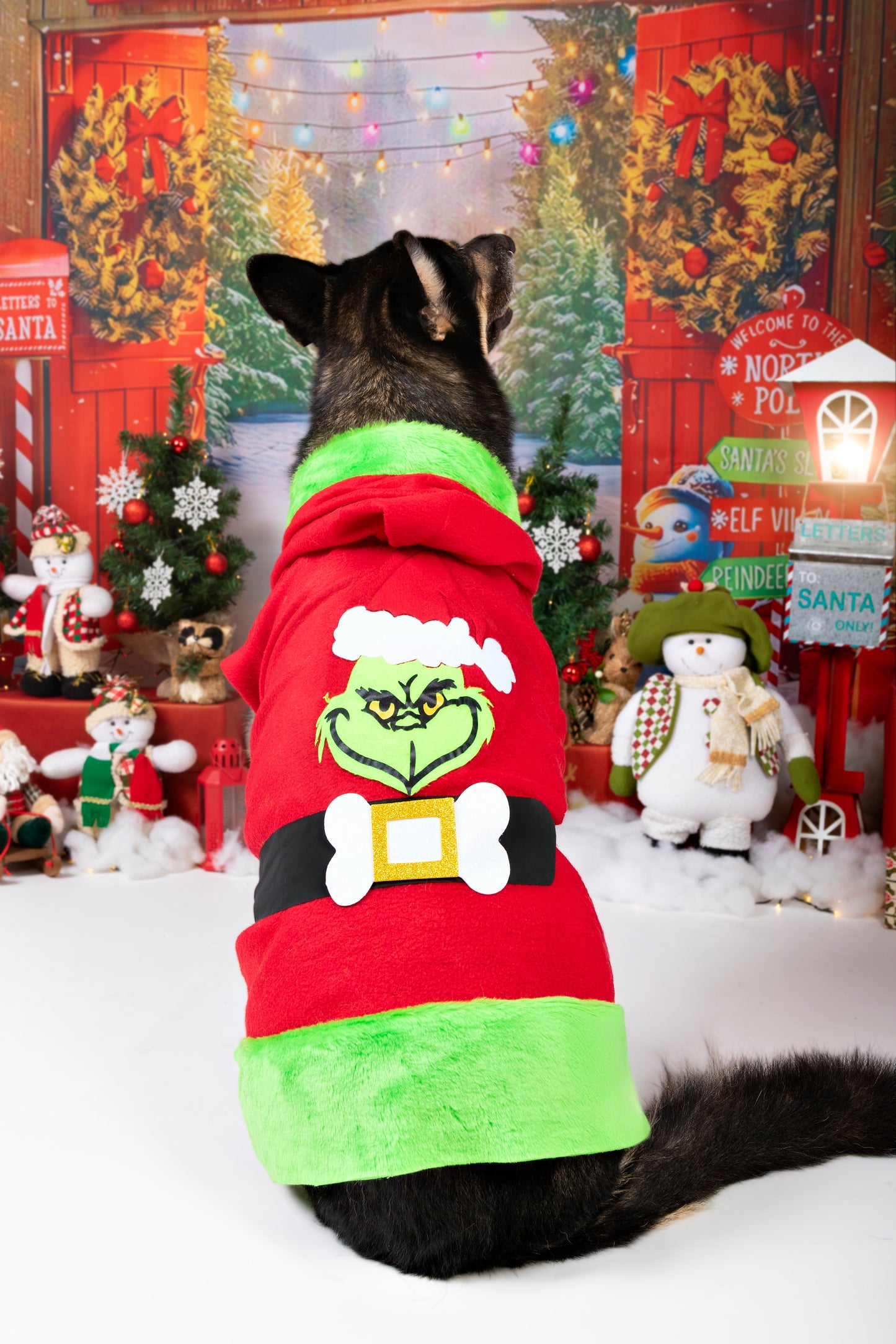 Saco Grinch Navideño para Perros Y Gatos