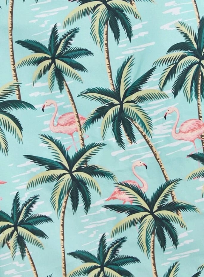 Camisa para Perros Estampado Palmas 2XL