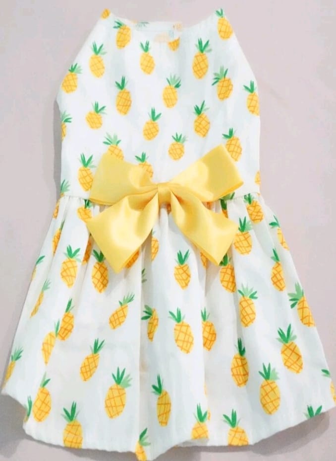 Vestido para Mascotas Estampado Frutas