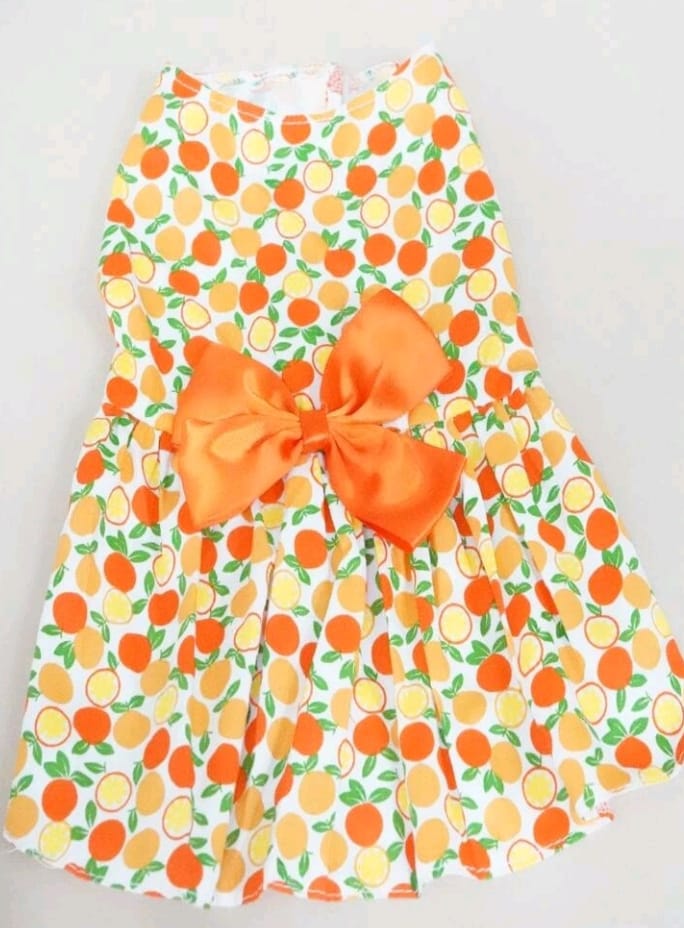 Vestido para Mascotas Estampado Frutas