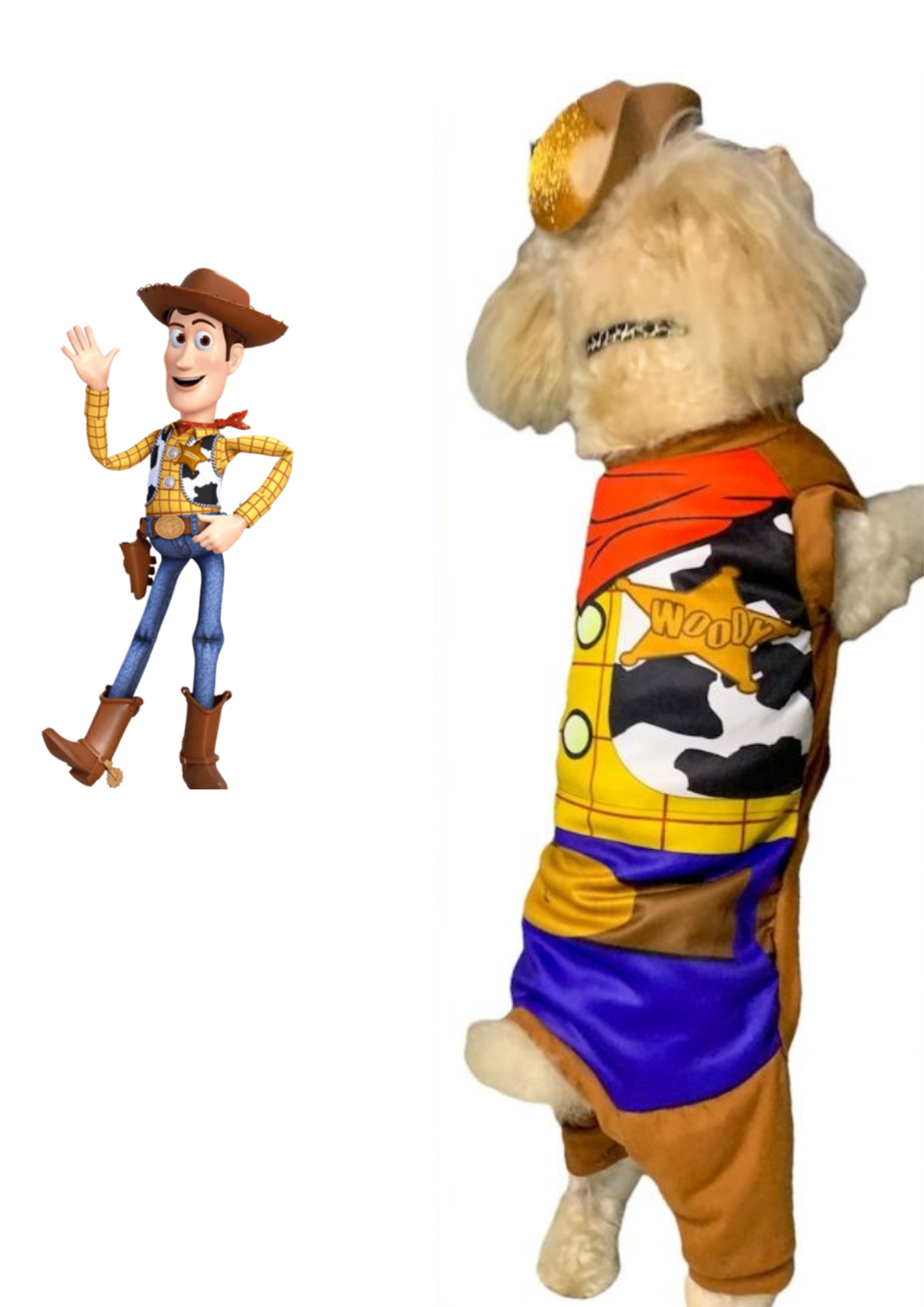 Disfraz de Vaquero Woody para Perros