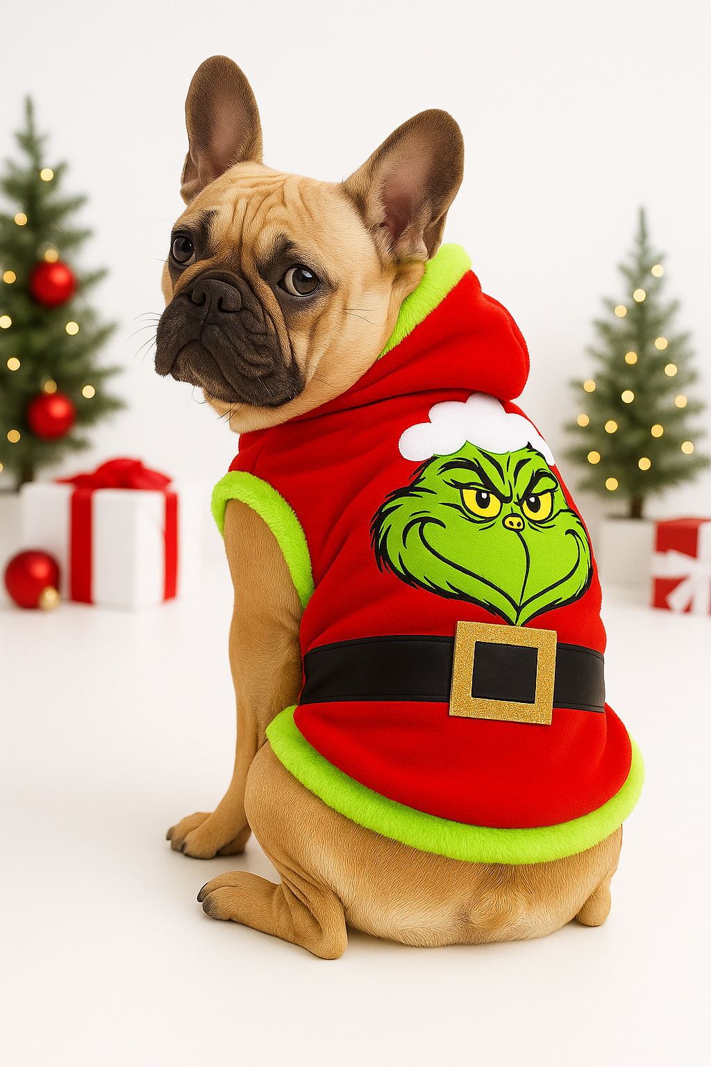 Saco Grinch Navideño para Perros Y Gatos