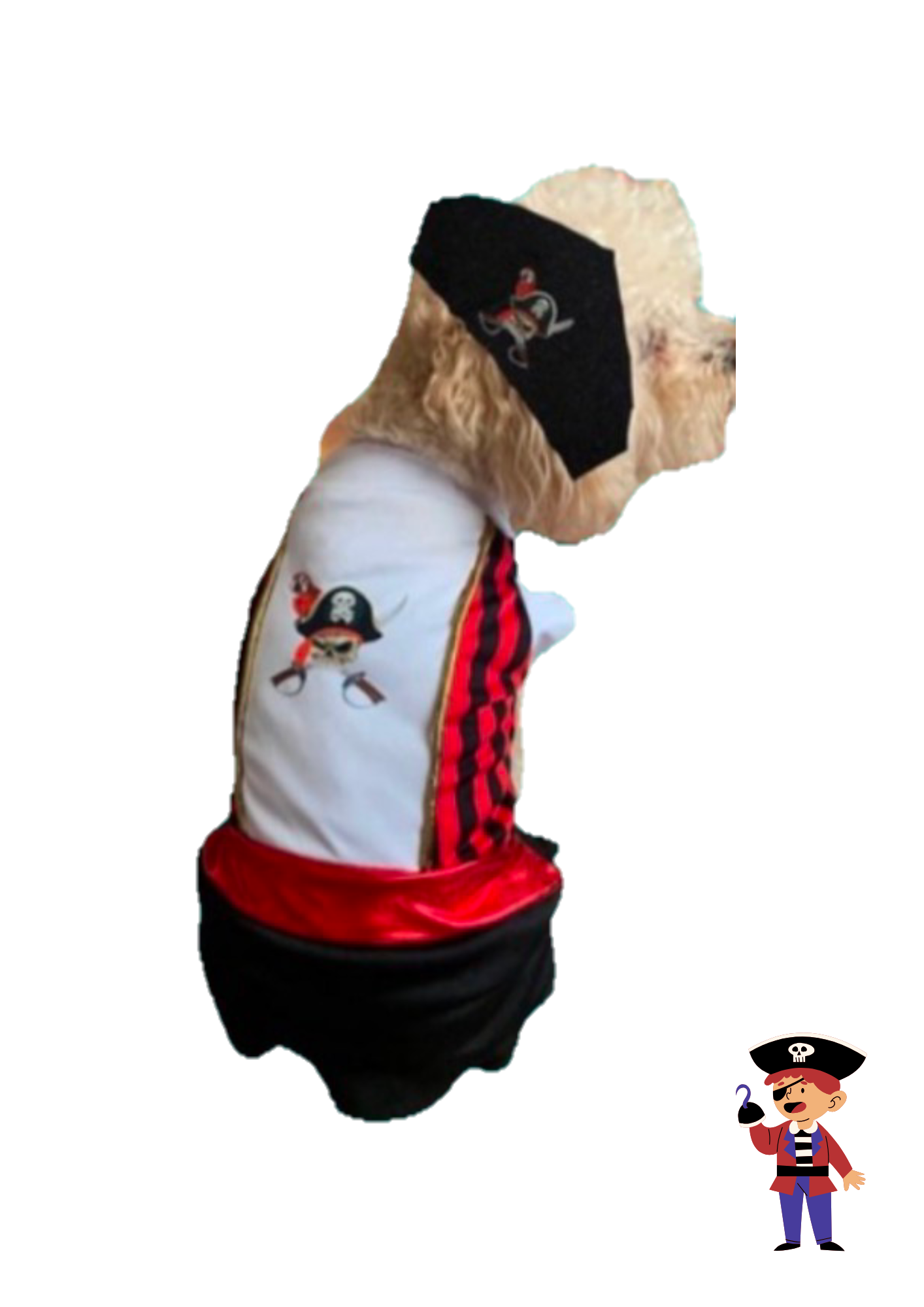 Disfraz de Pirata para Perros y Gatos