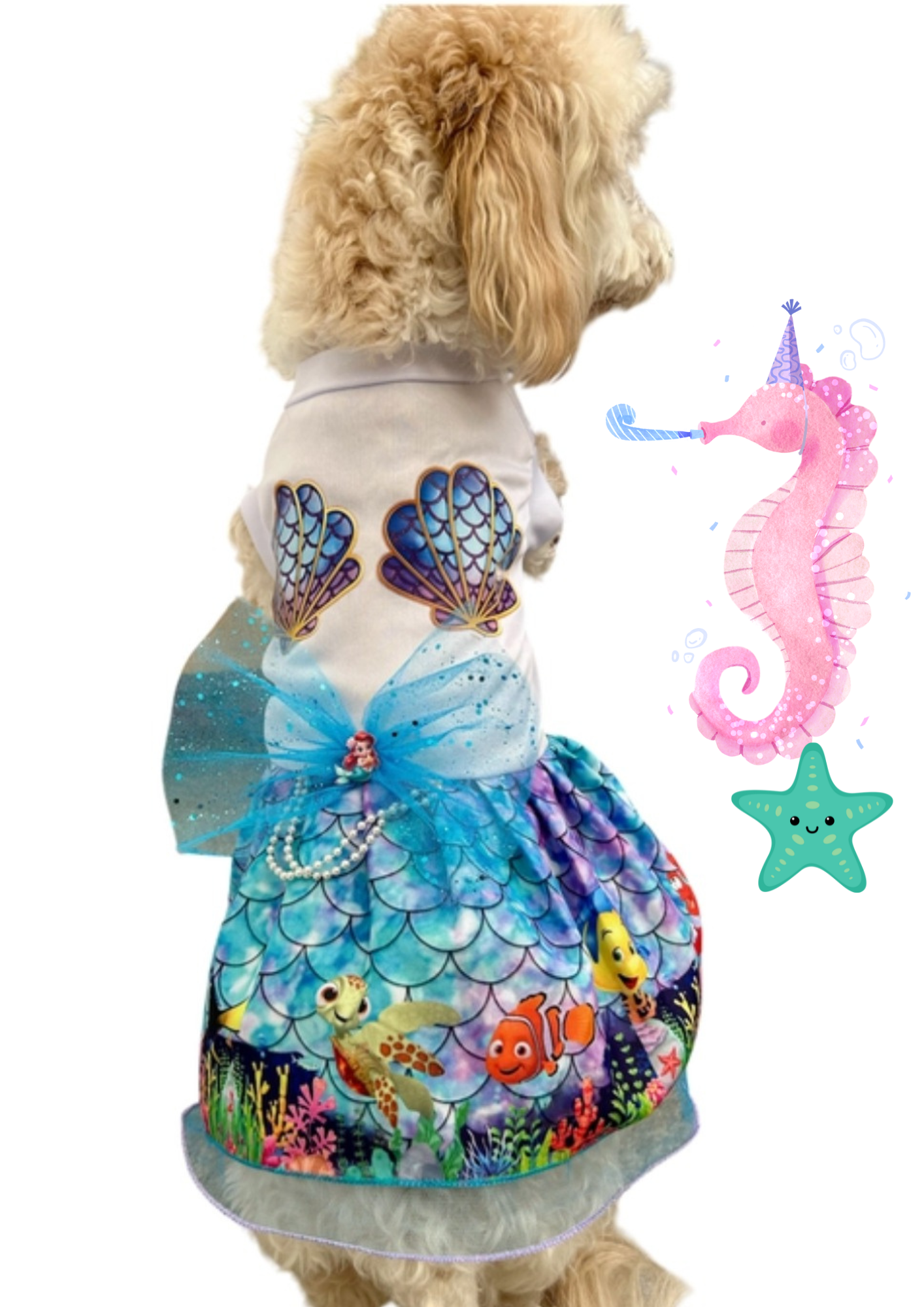 Disfraz de Sirenita para Perro o Gato